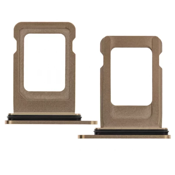 SINGLE SIM CARD TRAY COMPATIBLE FOR IPHONE 12 PRO / 12 PRO MAX / 13 PRO / 13 PRO MAX (GOLD)