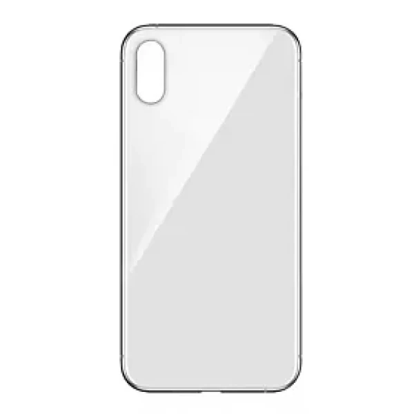 BACK GLASS NO LOGO iPhone X - WHITE