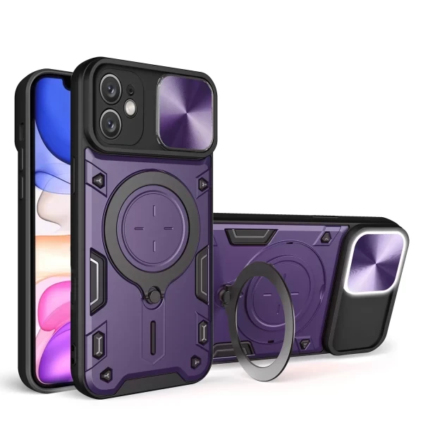 Sentrix Cam Slide Magsafe Stand - PURPLE IPHONE 11