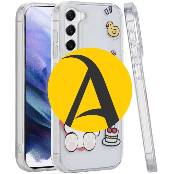 Double Layer Design IMD TPU Case - Bear Cute  GALAXY S21