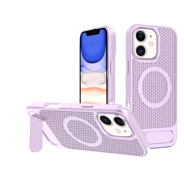 Arlo Carbon Magsafe Kickstand case - Pink  IPHONE 11