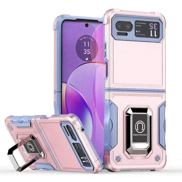 OPTIMUM Magnetic Ring Stand Hybrid Case - ROSE GOLD  GALAXY Z FOLD 6