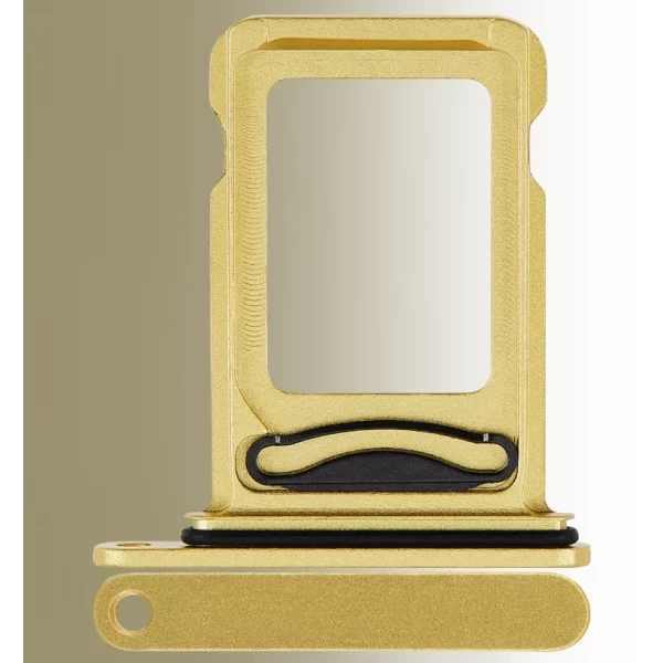 DUAL SIM CARD TRAY COMPATIBLE FOR IPHONE 14 / 14 PLUS - YELLOW