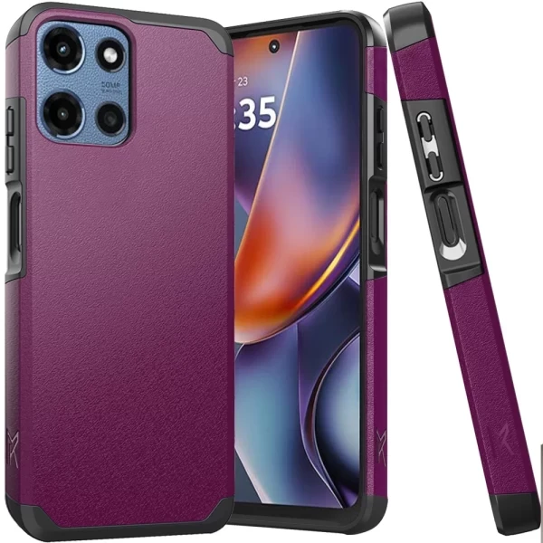 Satin Slim ShockProof Case - M PURPLE MOTO G 5G 2025