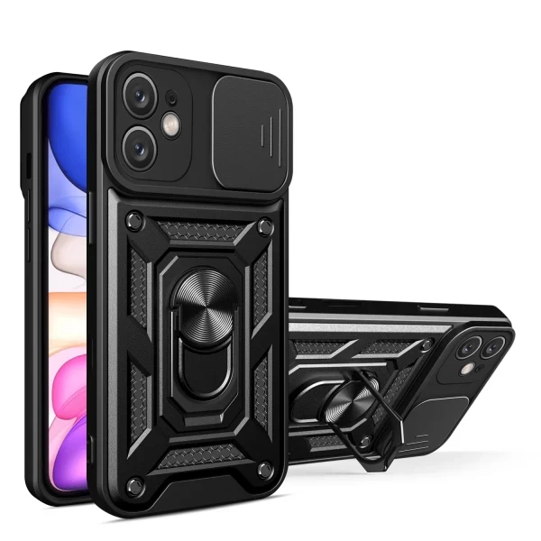 Armor Cam Slide Magsafe Stand - BLACK  IPHONE 11