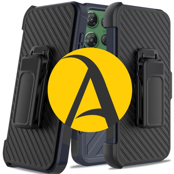 Noble lined shockproof dual layer hybrid with Holster - Blue/Black  MOTO G POWER 5G 2025