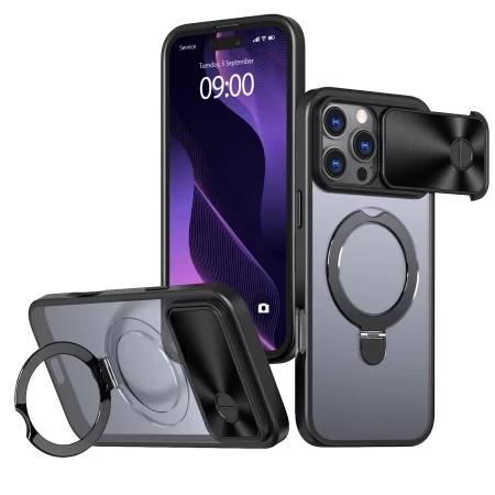 Elevate Cam Slide Ringstand Magsafe Mist - BLACK