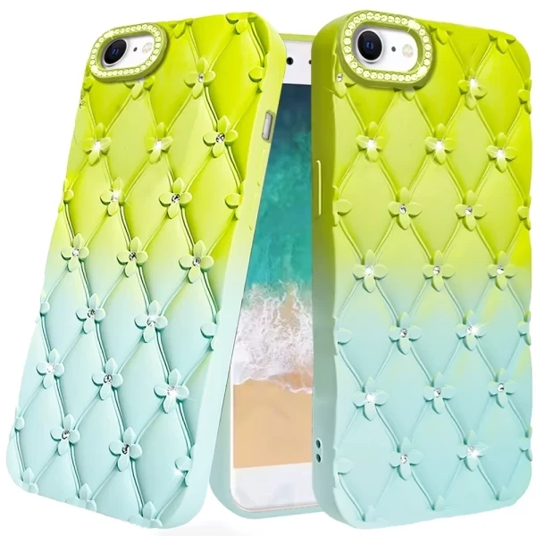 TEMPTATION SHINE DIAMOND - Light Green/Teal IPHONE 16e (SE 4)