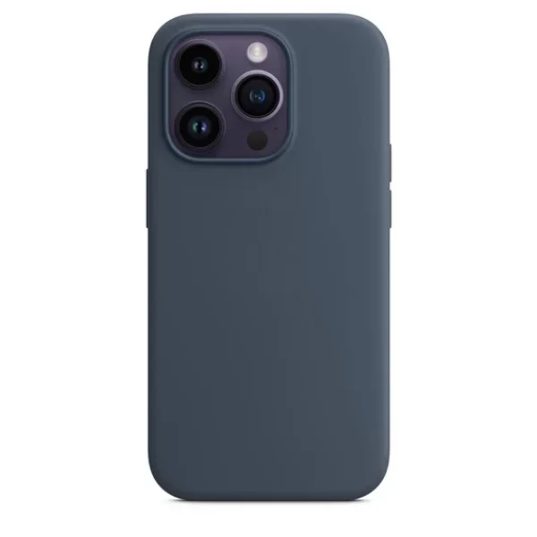 IPHONE 13/12 PM LIQUID SILICONE CASE (NO LOGO) - NAVY BLUE  IPHONE 13/12 PRO MAX