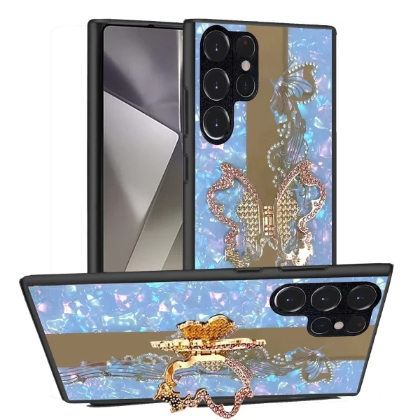 SILK EXOTIC BUTTERFLY - BLUE  GALAXY S25 ULTRA