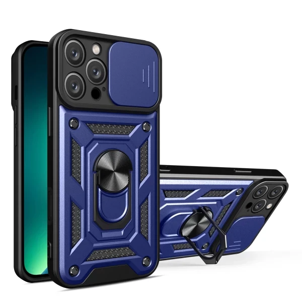 Armor Cam Slide Magsafe Stand - Dark Blue  IPHONE 13/12 PRO MAX