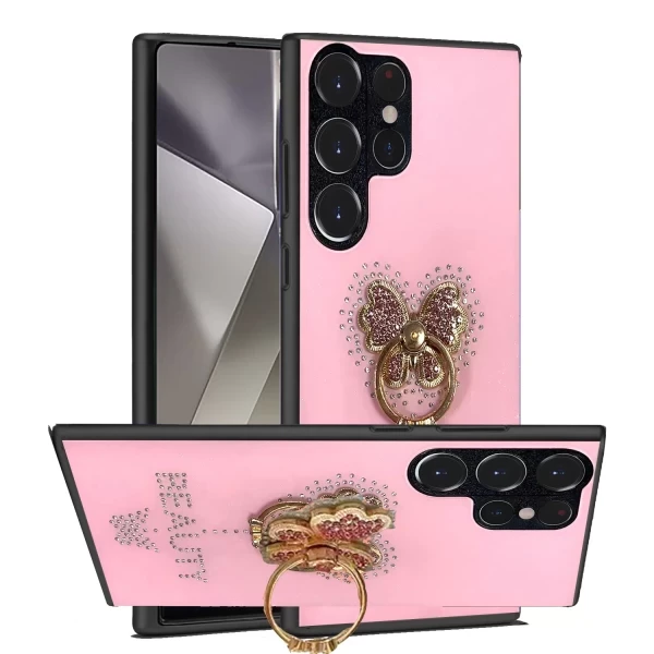 SILK BUTTERFLY RING - PINK (18)  GALAXY S25 ULTRA