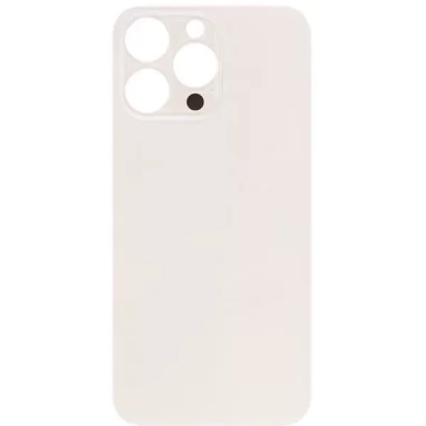 BACK GLASS NO LOGO iPhone 15 PRO MAX - WHITE TITANIUM