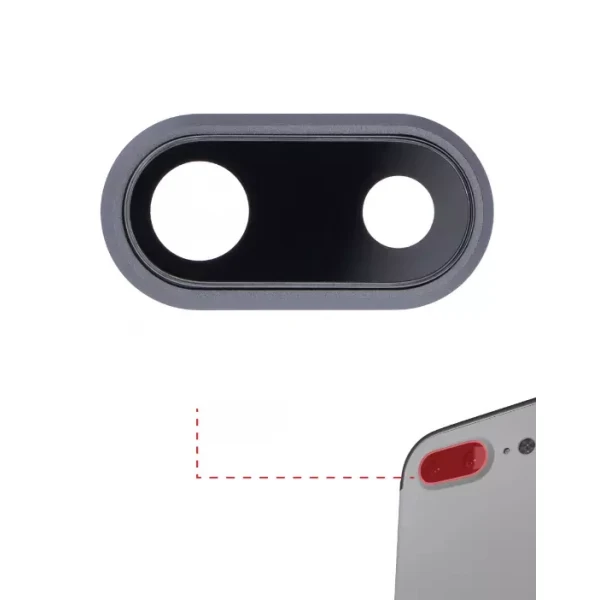 BACK CAMERA LENS WITH ADHESIVE (GLASS ONLY) COMPATIBLE FOR IPHONE 7 PLUS / 8 PLUS (10 PACK) (AFTERMARKET PLUS)