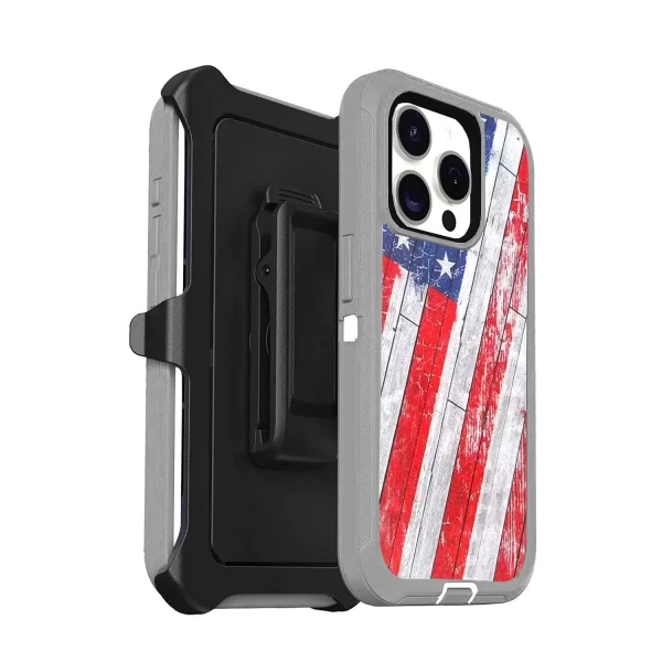 HEAVY DUTY OFF TRACK (NO LOGO) - US FLAG  IPHONE 15 PRO