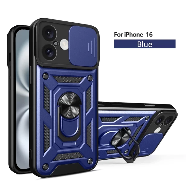 Armor Cam Slide Magsafe Stand - Dark Blue  IPHONE 16 PLUS