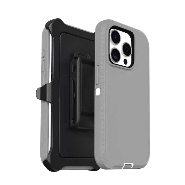 HEAVY DUTY OFF TRACK (NO LOGO) - GRAY  IPHONE 14 PRO MAX