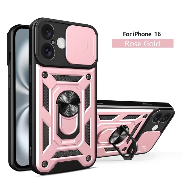 Armor Cam Slide Magsafe Stand - PINK  IPHONE 16 PLUS