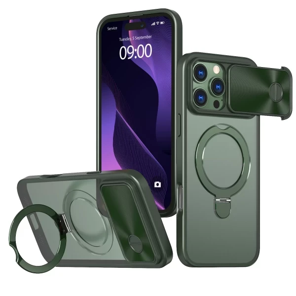 Elevate Cam Slide Ringstand Magsafe Mist - GREEN