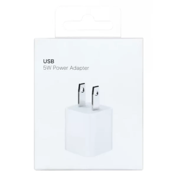 (CR) USB 5 Watt Power Adapter (NO LOGO) - WHITE